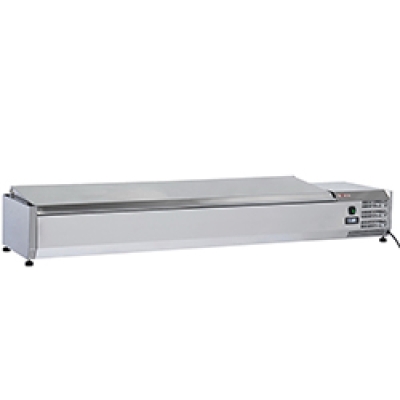 Structure réfrigérée 8 x GN 1/3 -150 mm, avec couvercle inox WR-SY18-C5
